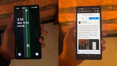 Samsung customer got free screen replacement over his Note 20's Octa ...