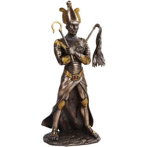 Osiris Egyptian God of the Underworld 11 Inch Statue in Bronze Finish