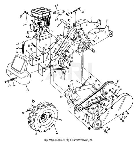 39 yard machine tiller parts diagram