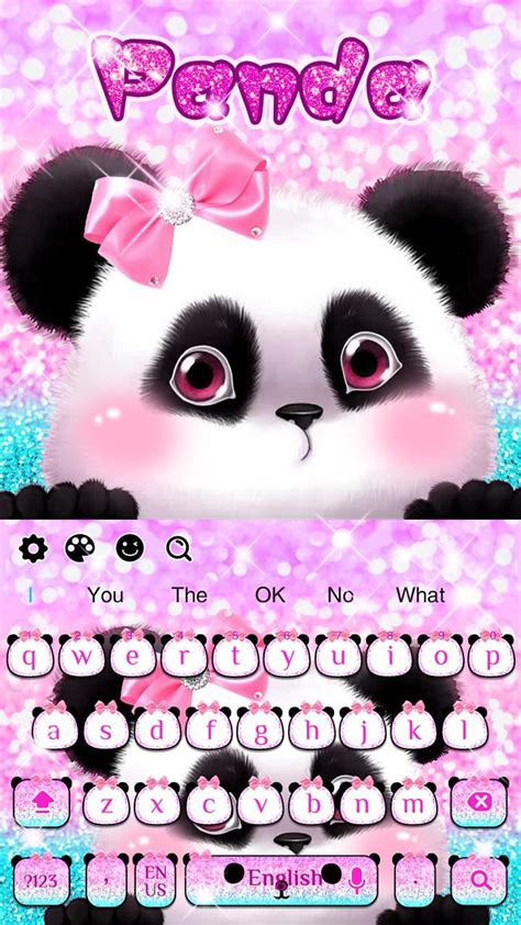 Pink Cute Panda Keyboard APK for Android Download