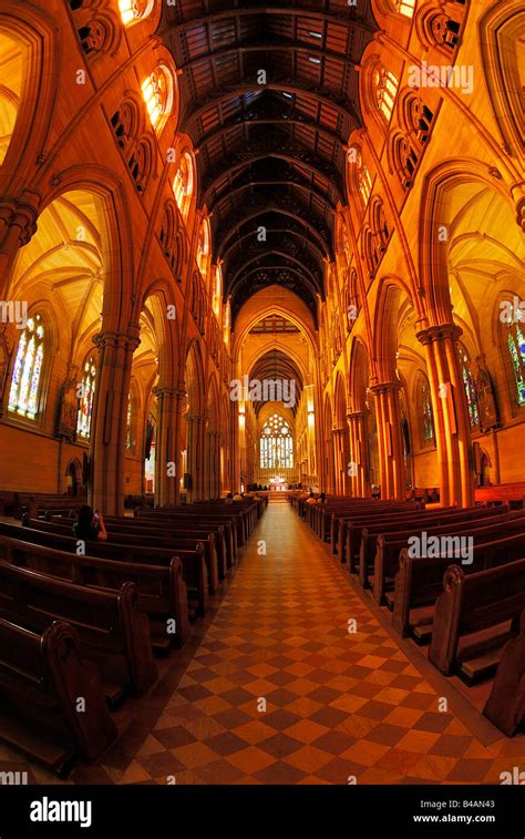 interior St Marys Cathedral Sydney New South Wales australia Stock ...