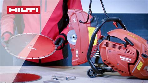 HOW TO change the Blade on your Hilti DSH 700-X / DSH 900-X Gas Saw - YouTube