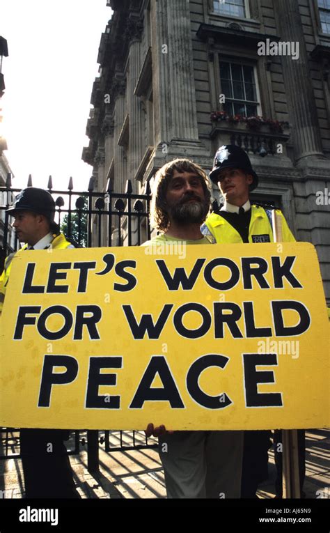 Peace Activist London World Peace Stock Photo - Alamy