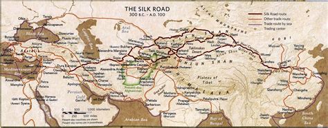 Classical Era Silk Road Map