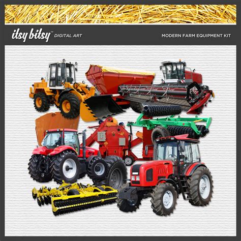 Modern Farm Equipment Kit | Digital Art