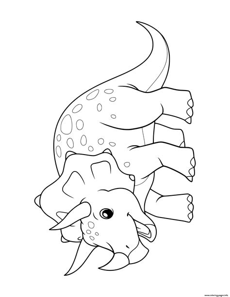 Dinosaur Coloring Pages Triceratops Volcano 400 518 - Homemade Creations