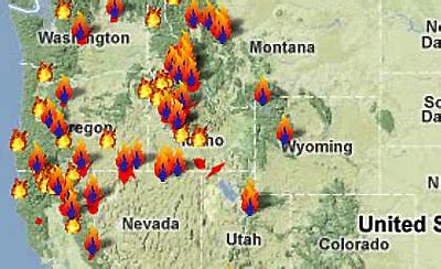 North Idaho Fire Map