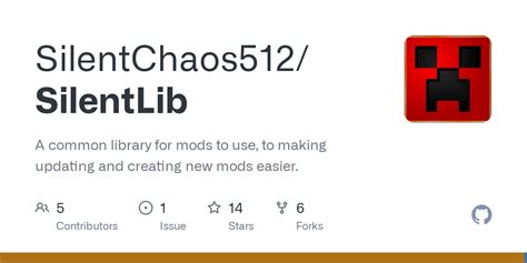 GitHub - SilentChaos512/SilentLib: A common library for mods to use, to making updating and ...