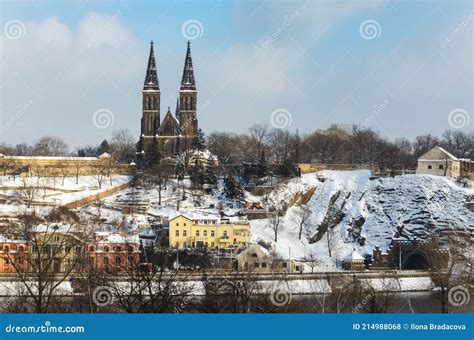 Vysehrad Castle, Prague, in Winter Stock Photo - Image of peter, cold ...