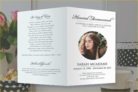 Free Funeral Program Template Indesign Of Funeral Program Shop Template ...