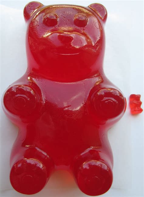 Edible Giant Gummy Bear. RED RASPBERRY. Made ONLY from the