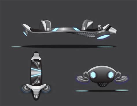 Hoverboard Concept by Jeremy Higgins at Coroflot.com