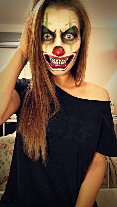 Scary clown makeup Halloween Makeup Scary, Face Painting Halloween ...