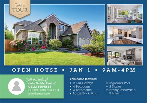 6 Gorgeous Real Estate Open House Invitation Postcard Templates You Can Use