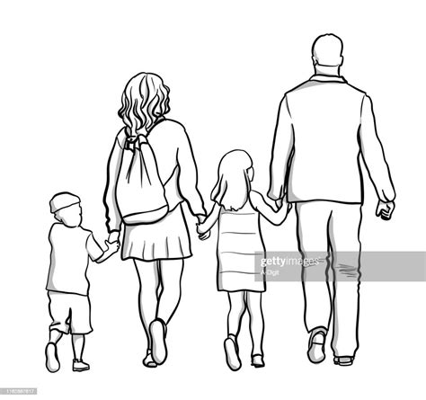 Family Holding Hand High-Res Vector Graphic - Getty Images