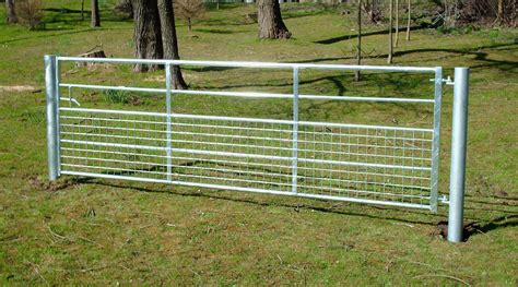 Half Mesh Galvanised Field Farm Entrance Security Gate Dog Lamb Safe 3ft-12ft | eBay