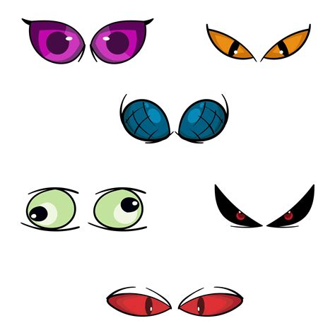 Halloween Eyes - 15 Free PDF Printables | Printablee