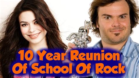 MIRANDA COSGROVE & JACK BLACK AT THE SCHOOL OF ROCK REUNION! - YouTube