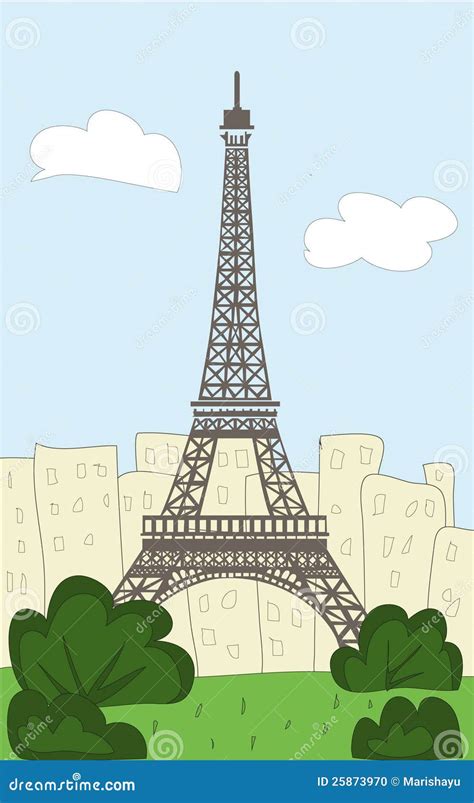 Cartoon Eiffel Tower Stock Photo - Image: 25873970