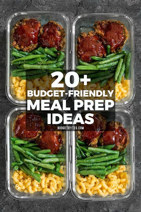 20+ Budget friendly meal prep ideas to keep your taste buds happy, your belly full, and your ...