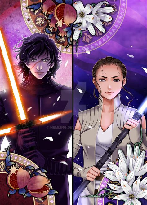 Kylo Ren and Rey by nemling on DeviantArt