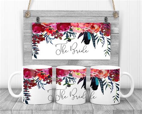 13 Wedding Party Sublimation Mug Design Templates. 13 JPG - Etsy Canada ...