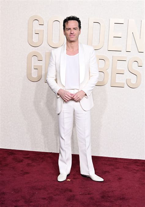 Andrew Scott arrives at the Red Carpet for the 81st Golden Globe Awards ...