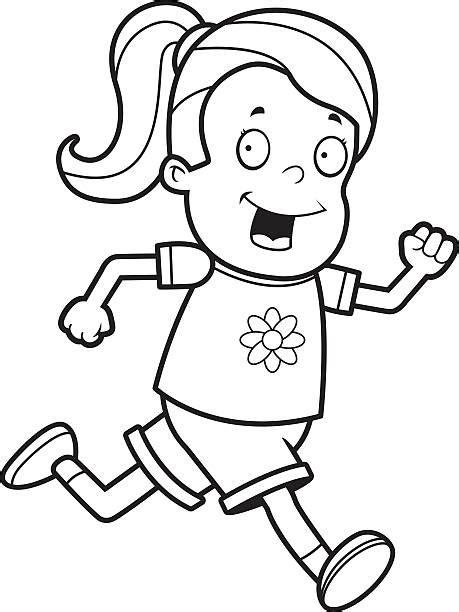 Children Running Cartoon Clip Art, Vector Images & Illustrations - iStock