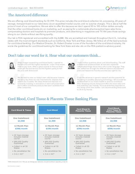 Cord Blood Bank Cost Comparison