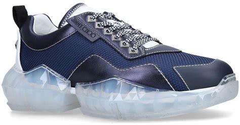 Jimmy Choo Diamond Sneakers in Blue for Men - Lyst