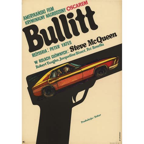 Bullitt, Original Polish Movie Poster, 1972