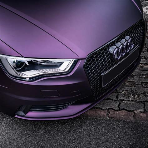 Best Matte Dark Purple Vinyl Wrap | Metallic Dark Purple Car Wraps