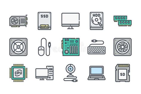 Components Computer Parts Stock Illustrations – 1,428 Components ...