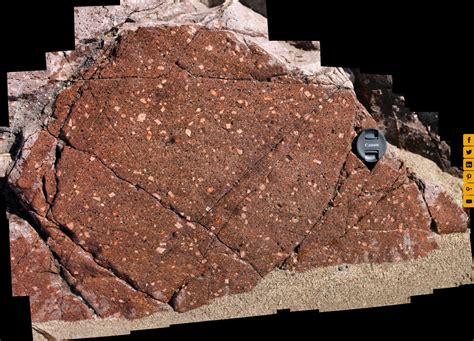 Porphyritic rhyolite dike, Cushendun, Northern Ireland