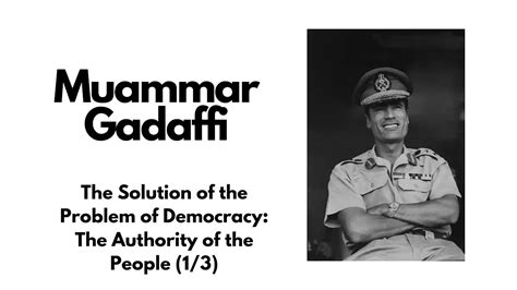 Muammar Gaddafi - The Green Book Part 1 (voice) - YouTube