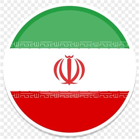 Iran Flag Round Circle Icon PNG | Citypng