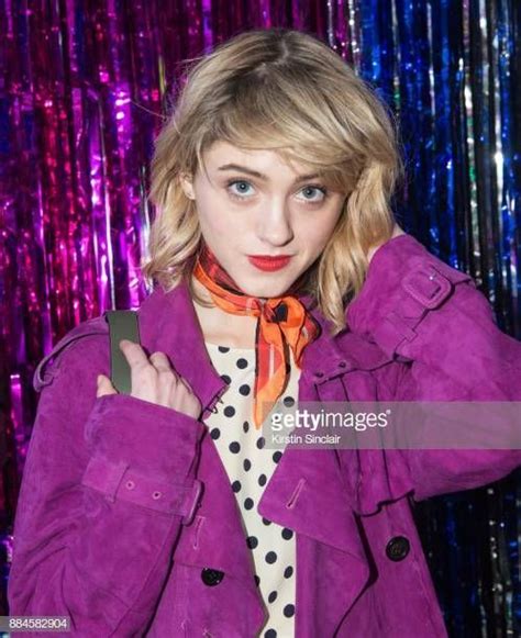Natalia Dyer attends the Burberry x Cara Delevingne Christmas Party... | Celebrity bangs, Cara ...
