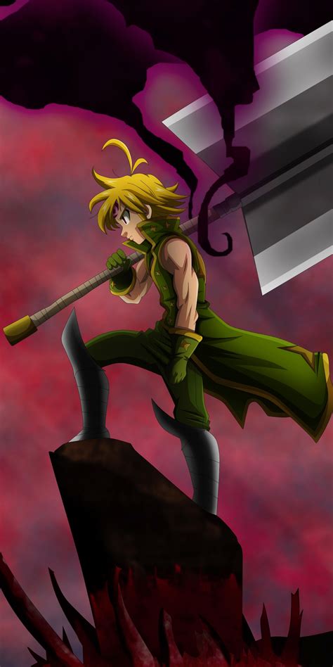 Download wallpaper 1440x2880 meliodas, the seven deadly sins, anime boy, lg v30, lg g6 ...