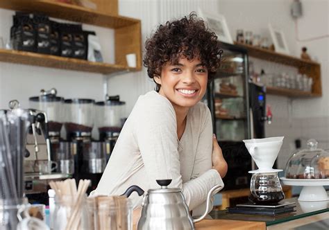 "Portait Of A Barista Inside A Modern Coffee Shop." by Stocksy ...