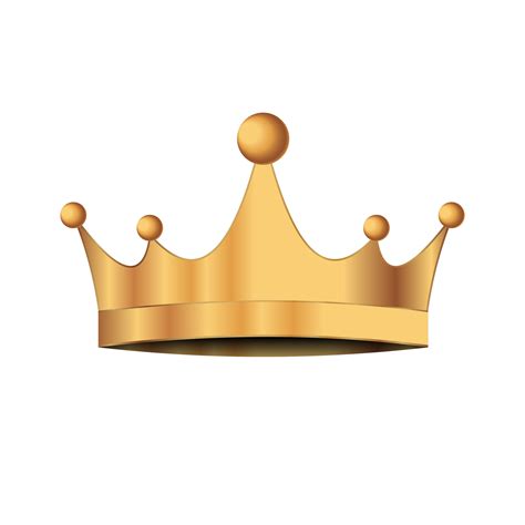 Golden crown. Transparent background. Illustration 12289751 PNG