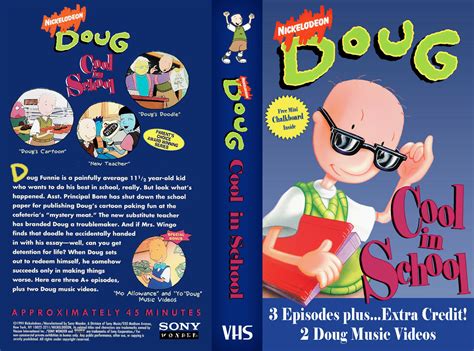 Doug Cool in School VHS Tape RARE Nickelodeon Cartoon Funnie Music Videos NEW! | eBay