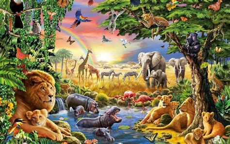 Jungle Animals Wallpapers - Top Free Jungle Animals Backgrounds - WallpaperAccess