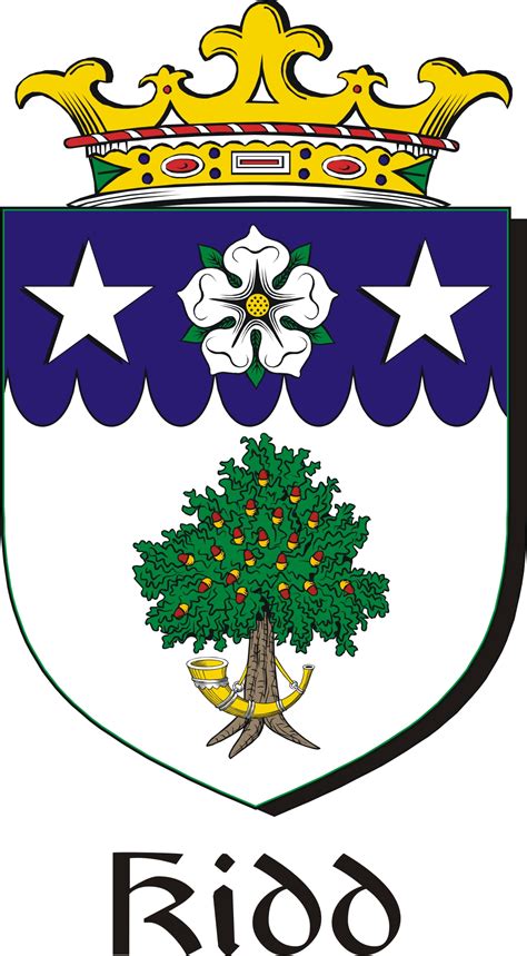 Kidd Family Crest / Irish Coat of Arms Image Download - Tradebit