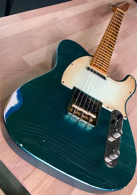 USA Custom Shop « 1963 Faded Lake Placid Blue Relic » Telecaster. Fender NOS Pickups - S71Guitars