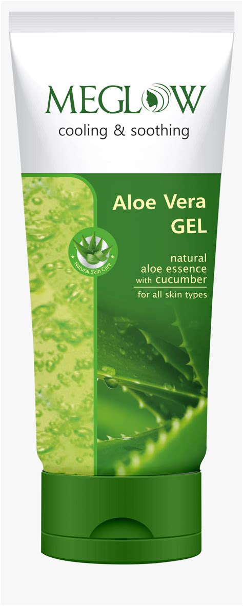 Meglow Aloevera Gel - Meglow Aloe Vera Gel Uses, HD Png Download - kindpng