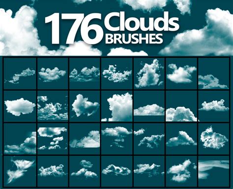 Cloud Brushes Photoshop Brushes Brushes for Photoshop Cloud - Etsy