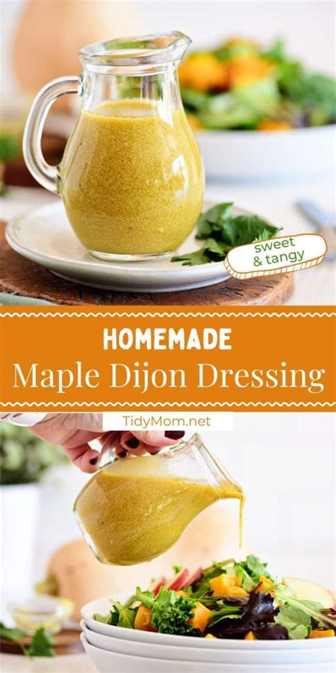 Dijon Mustard Dressing With Maple Syrup - TidyMom®