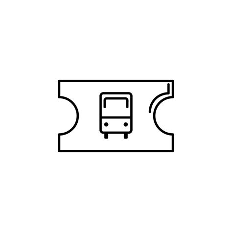 ticket bus vector icon illustration 23197212 Vector Art at Vecteezy