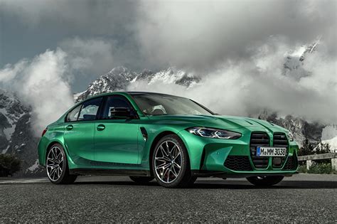 Afbeeldingen BMW M3 Competition, (G80), 2020 Groen kleur auto's