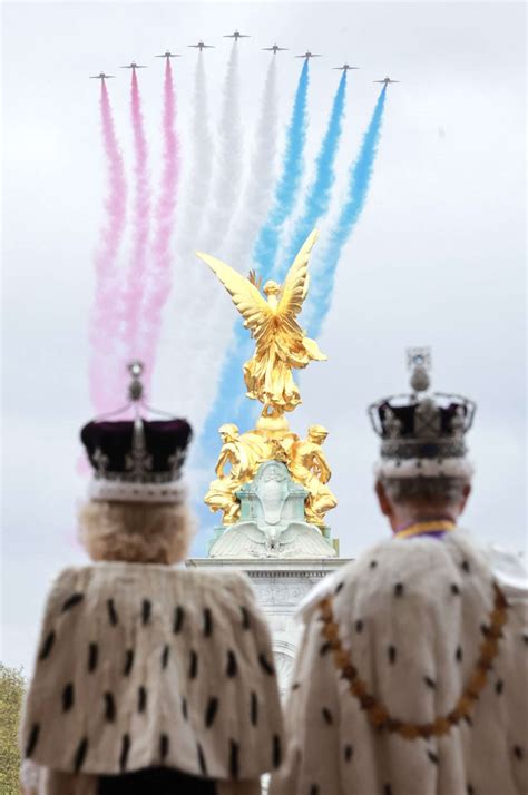 Kate Middleton, Prince William, King Charles, Queen Camilla Watch Flypast